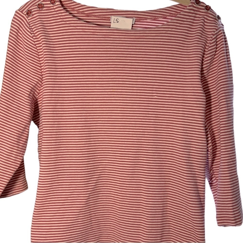 Tog Shop Striped Boat Neck Top Women’s Size Petite Extra Large